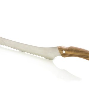 Coltello Pane con Manico in Olivo