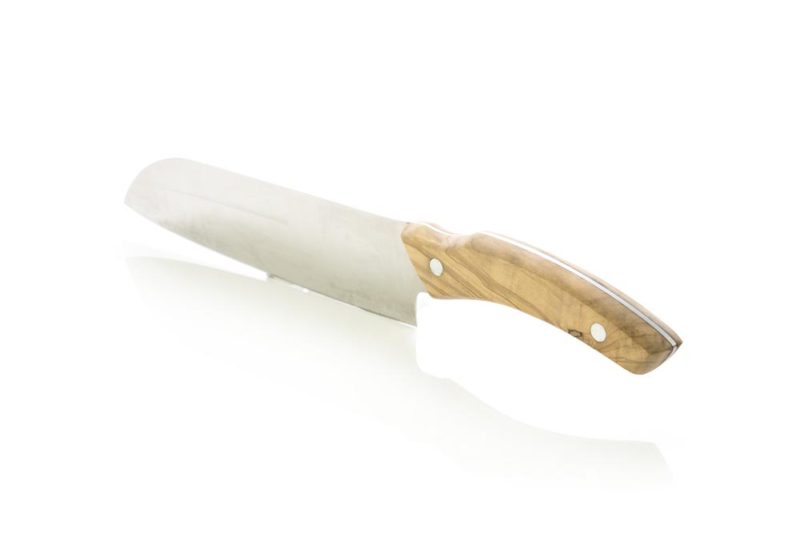 Coltello Cucina grande con Manico in Olivo