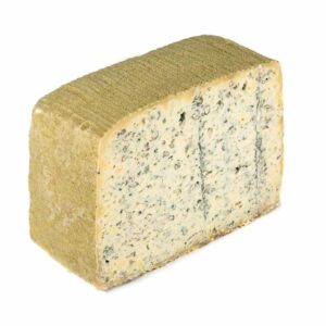 Formaggio di bufala erborinato affinato con erba medica in polvere prodotto in Italia senza coloranti né conservanti