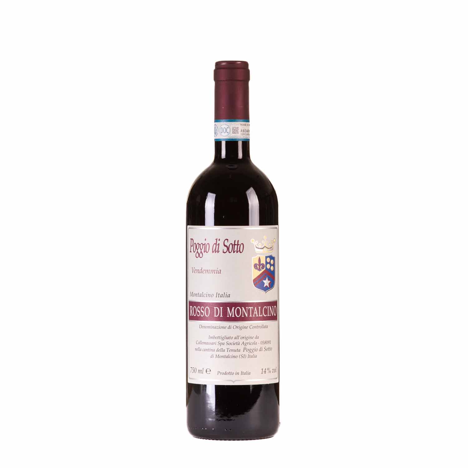 Rosso di Montalcino DOC 2019 0.75 l - Poggio di Sotto